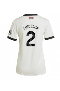 Manchester United Victor Lindelof #2 Voetbaltruitje 3e tenue Dames 2024-25 Korte Mouw